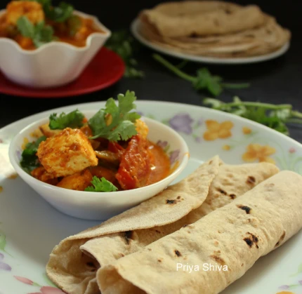 Mix veg with Phulka ..