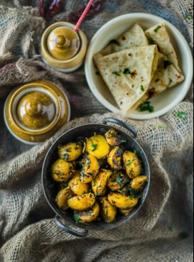 Aloo methi with Raita ..