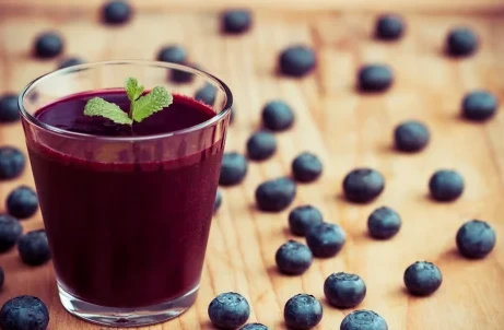 Blueberry juice ..